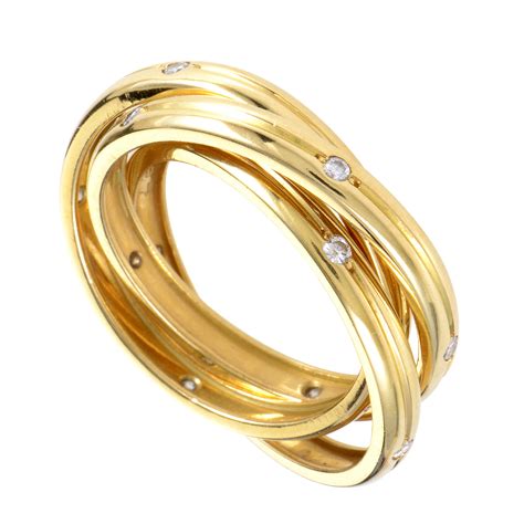 cartier 18k ring price|cartier 3 rings in one.